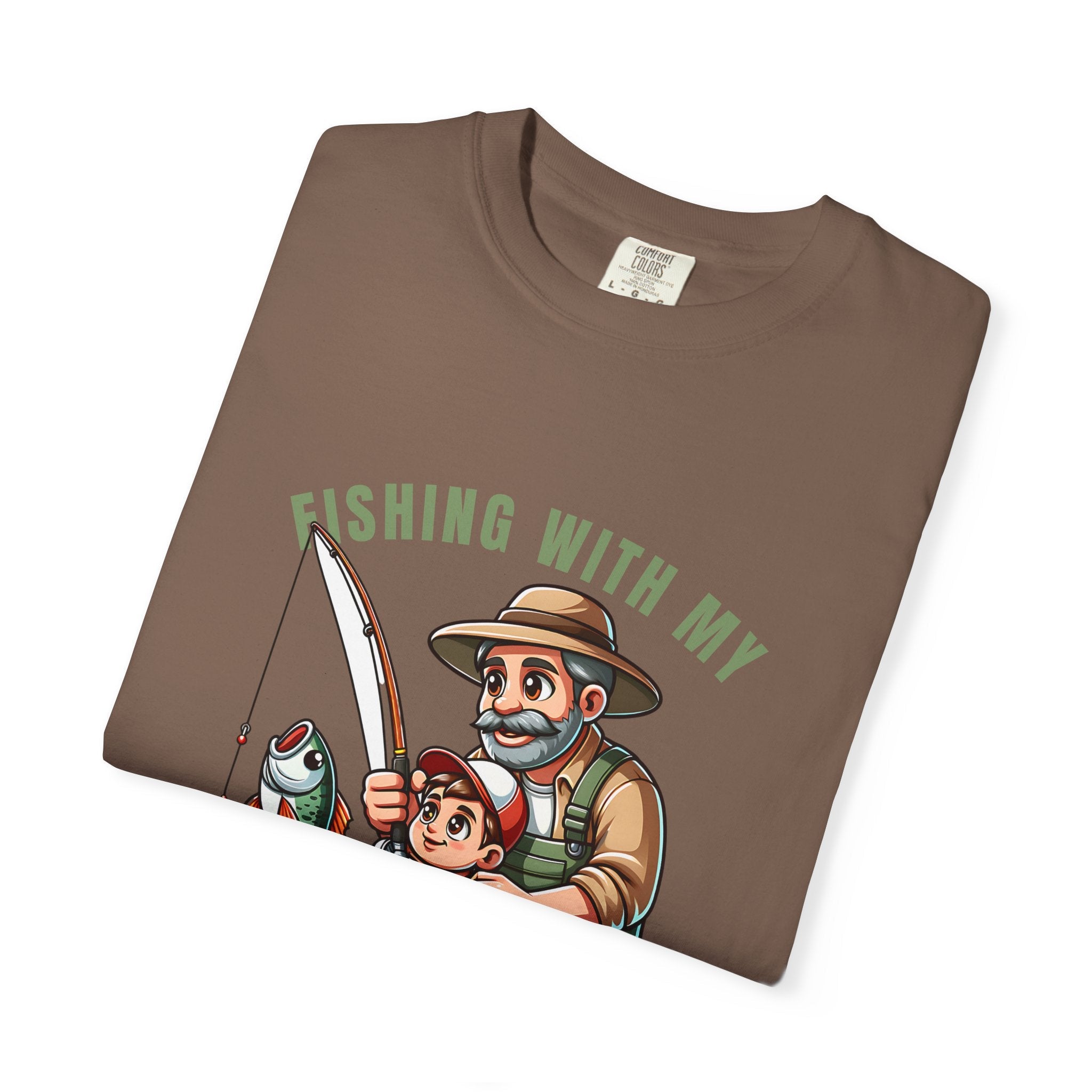 Fishing with My Favorite Hero T-Shirt, Unisex Gift, Outdoor Fishing Apparel, Father's Day Tee, Hobby Lover Shirt, Fisherman Gift - Get Tight Gear