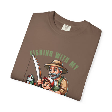 Fishing with My Favorite Hero T-Shirt, Unisex Gift, Outdoor Fishing Apparel, Father's Day Tee, Hobby Lover Shirt, Fisherman Gift - Get Tight Gear