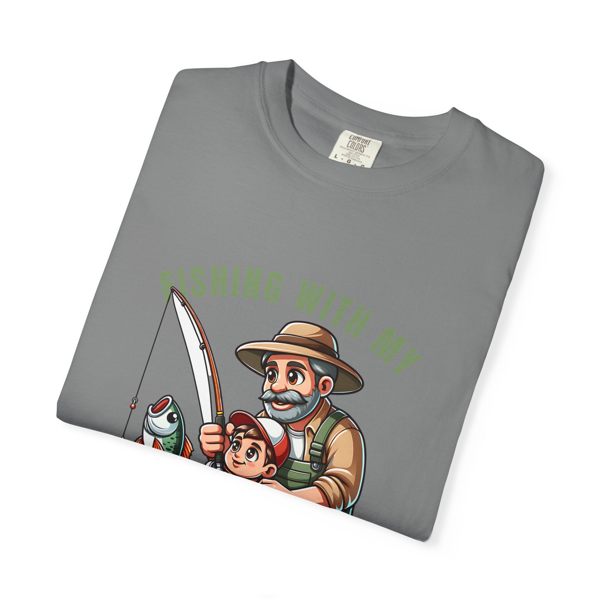 Fishing with My Favorite Hero T-Shirt, Unisex Gift, Outdoor Fishing Apparel, Father's Day Tee, Hobby Lover Shirt, Fisherman Gift - Get Tight Gear