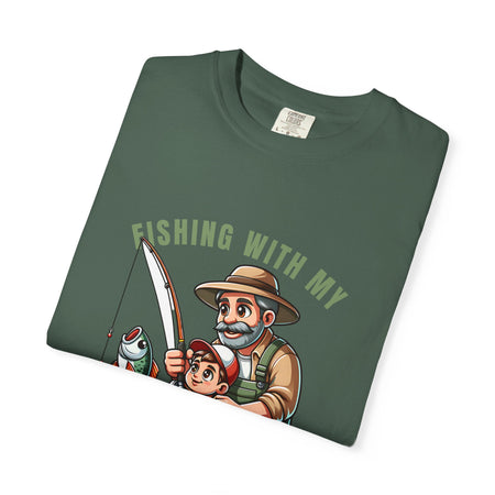 Fishing with My Favorite Hero T-Shirt, Unisex Gift, Outdoor Fishing Apparel, Father's Day Tee, Hobby Lover Shirt, Fisherman Gift - Get Tight Gear