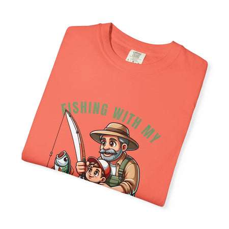 Fishing with My Favorite Hero T-Shirt, Unisex Gift, Outdoor Fishing Apparel, Father's Day Tee, Hobby Lover Shirt, Fisherman Gift - Get Tight Gear
