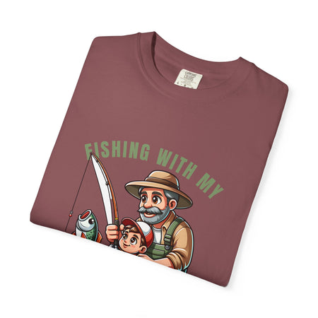 Fishing with My Favorite Hero T-Shirt, Unisex Gift, Outdoor Fishing Apparel, Father's Day Tee, Hobby Lover Shirt, Fisherman Gift - Get Tight Gear