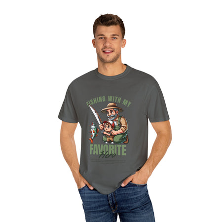Fishing with My Favorite Hero T-Shirt, Unisex Gift, Outdoor Fishing Apparel, Father's Day Tee, Hobby Lover Shirt, Fisherman Gift - Get Tight Gear