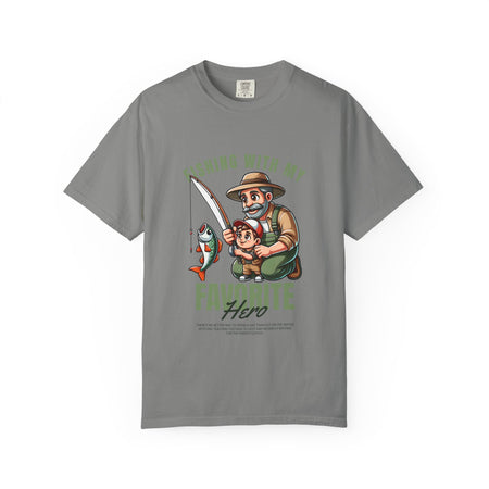 Fishing with My Favorite Hero T-Shirt, Unisex Gift, Outdoor Fishing Apparel, Father's Day Tee, Hobby Lover Shirt, Fisherman Gift - Get Tight Gear