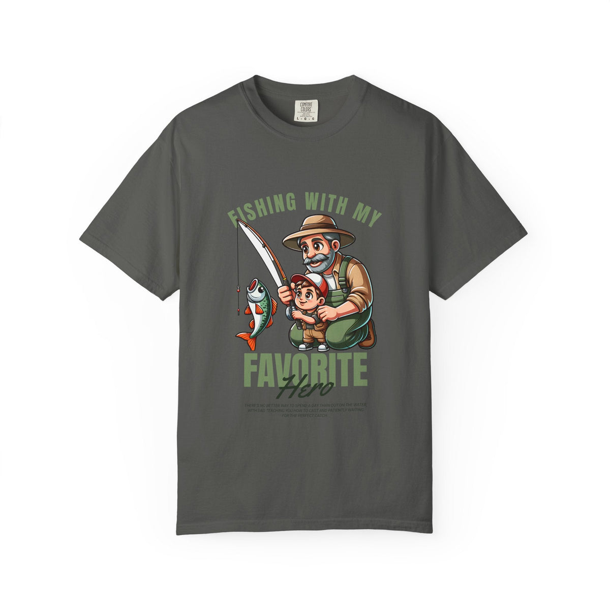Fishing with My Favorite Hero T-Shirt, Unisex Gift, Outdoor Fishing Apparel, Father's Day Tee, Hobby Lover Shirt, Fisherman Gift - Get Tight Gear