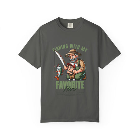 Fishing with My Favorite Hero T-Shirt, Unisex Gift, Outdoor Fishing Apparel, Father's Day Tee, Hobby Lover Shirt, Fisherman Gift - Get Tight Gear