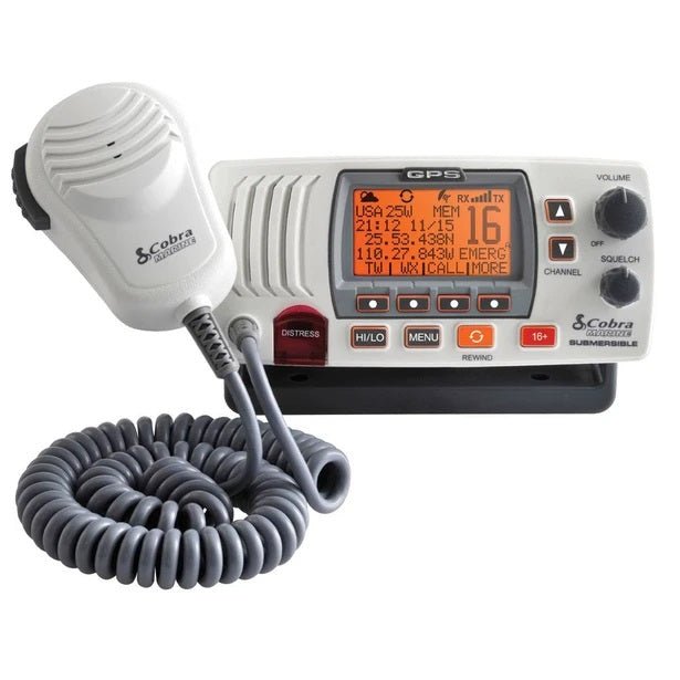 FIX VHF CLASS - D GPS REW PA WHITE - Get Tight Gear