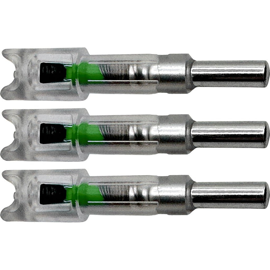 Flex Fletch LIT Lighted Crossbow Nocks .300 Green 3 pk. - Get Tight Gear
