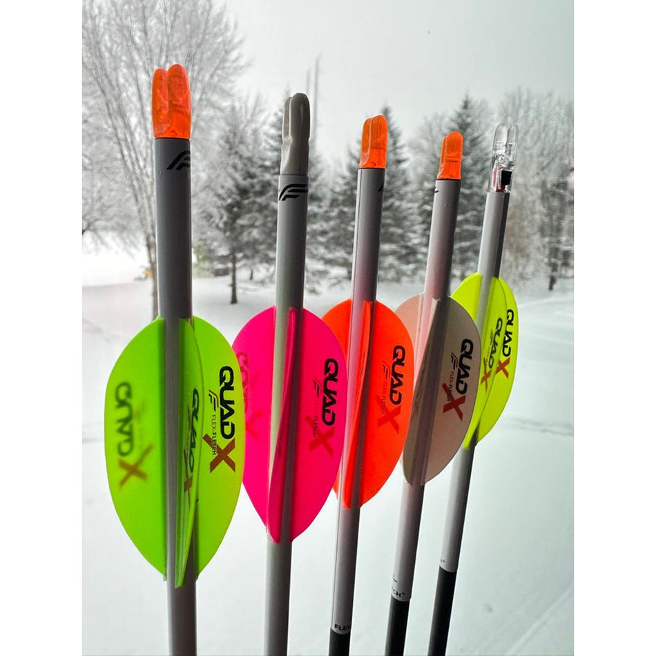 Flex Fletch Quad X Vanes Blaze Orange 50 pk. - Get Tight Gear