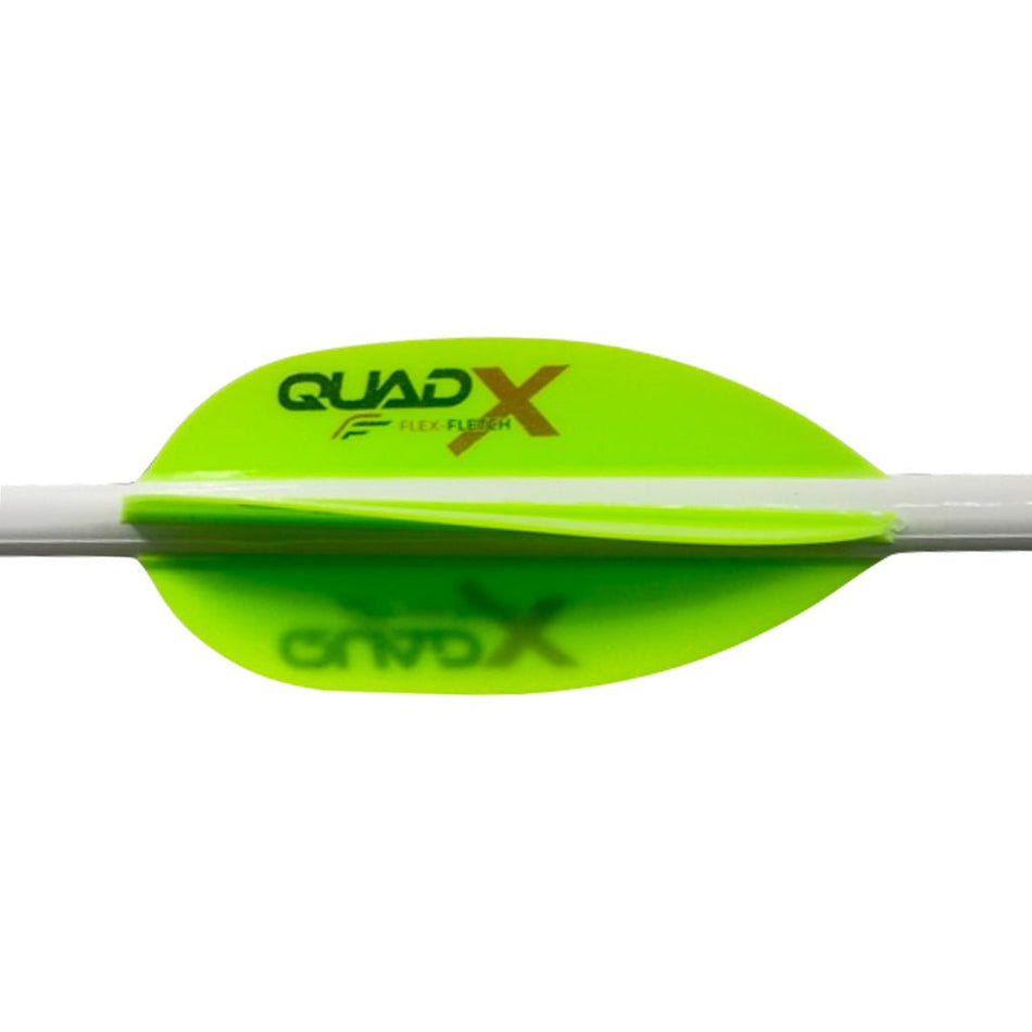 Flex Fletch Quad X Vanes Cosmic Green 50 pk. - Get Tight Gear