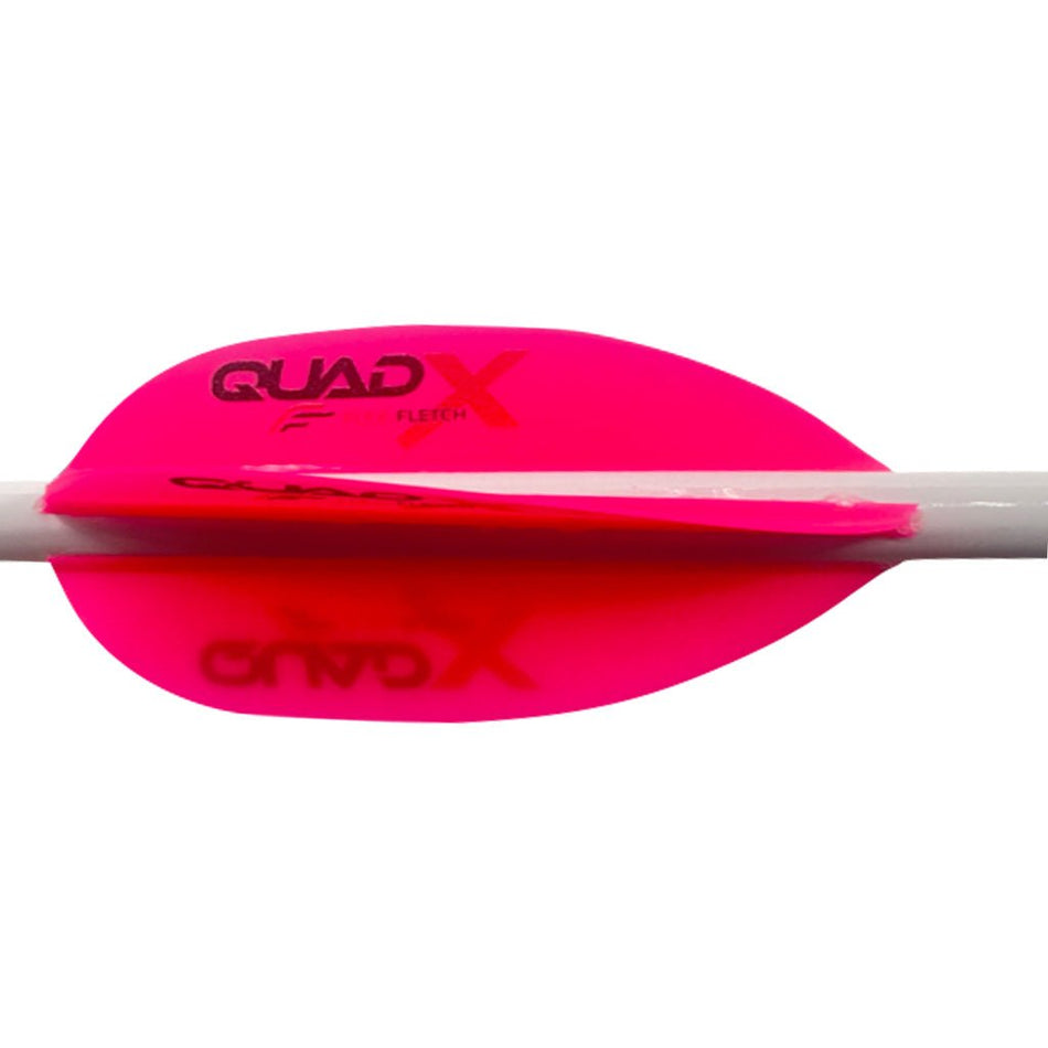 Flex Fletch Quad X Vanes Flo Red 50 pk. - Get Tight Gear