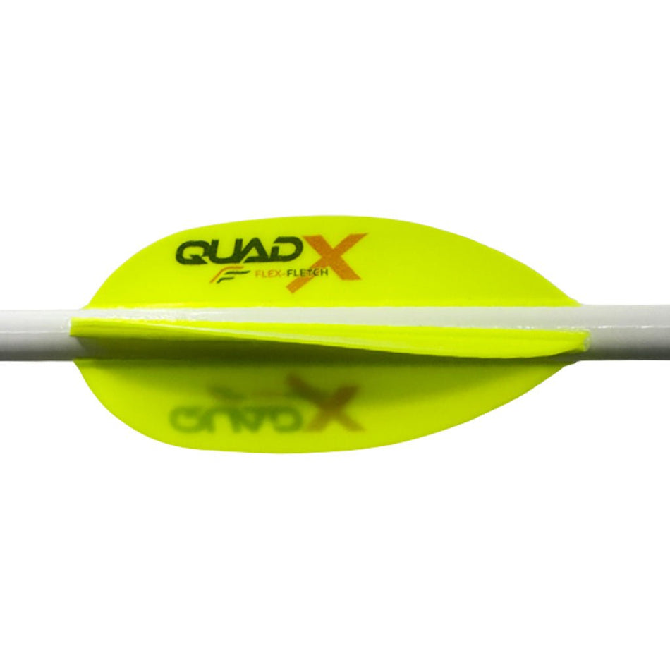 Flex Fletch Quad X Vanes Flo Yellow 50 pk. - Get Tight Gear