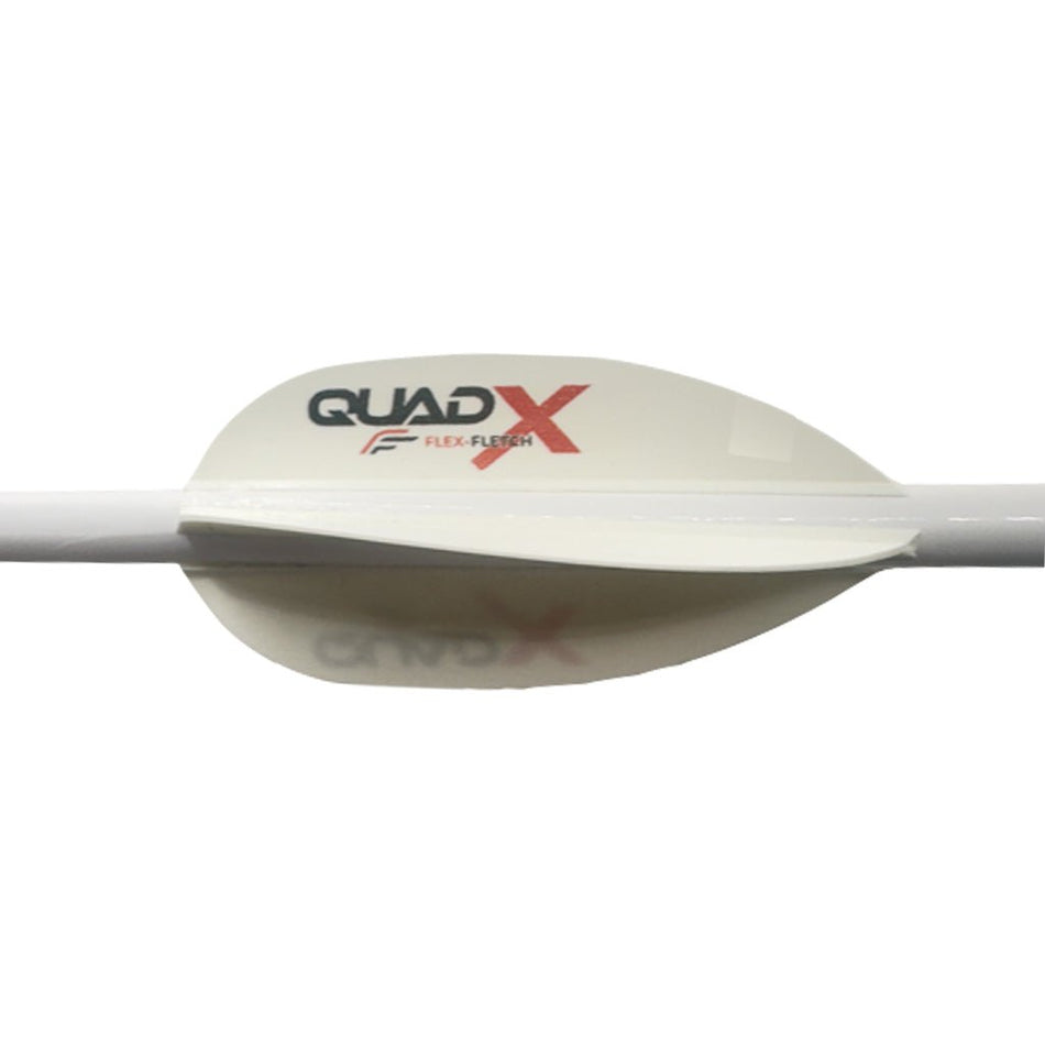 Flex Fletch Quad X Vanes White 50 pk. - Get Tight Gear