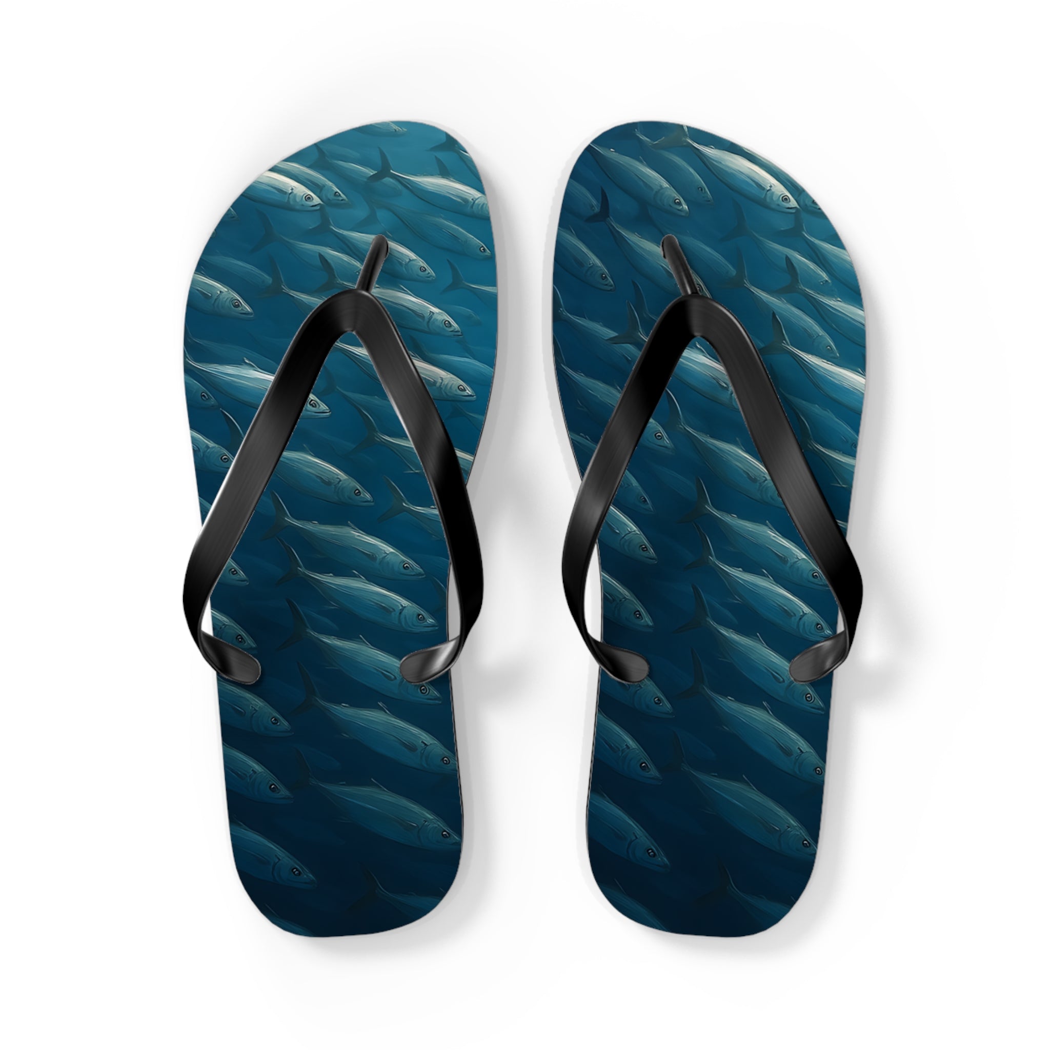 Flip Flops - Bait Fish Summer Beach Footwear for Aquatic Lovers - Get Tight Gear