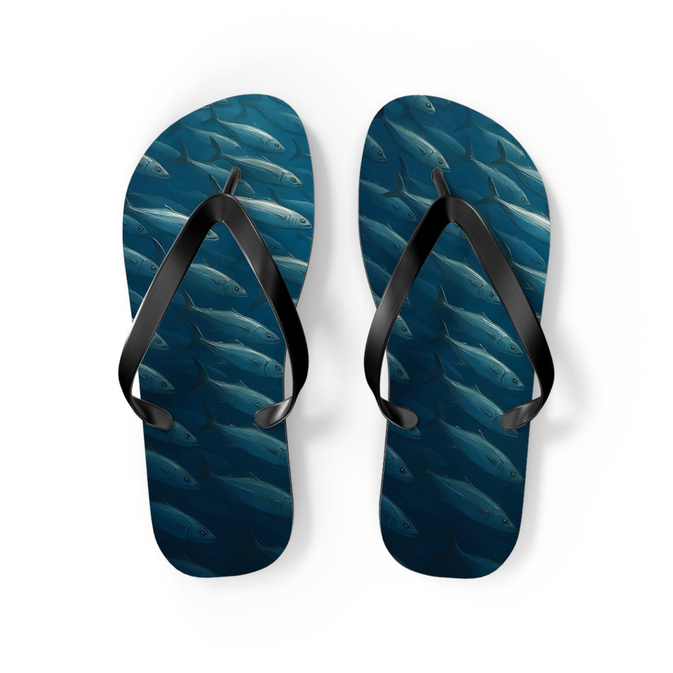 Flip Flops - Bait Fish Summer Beach Footwear for Aquatic Lovers - Get Tight Gear