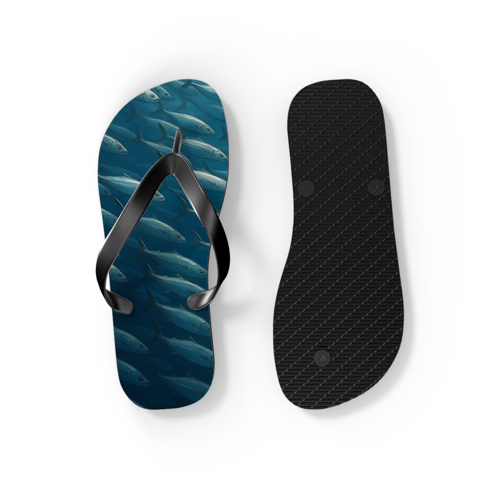 Flip Flops - Bait Fish Summer Beach Footwear for Aquatic Lovers - Get Tight Gear