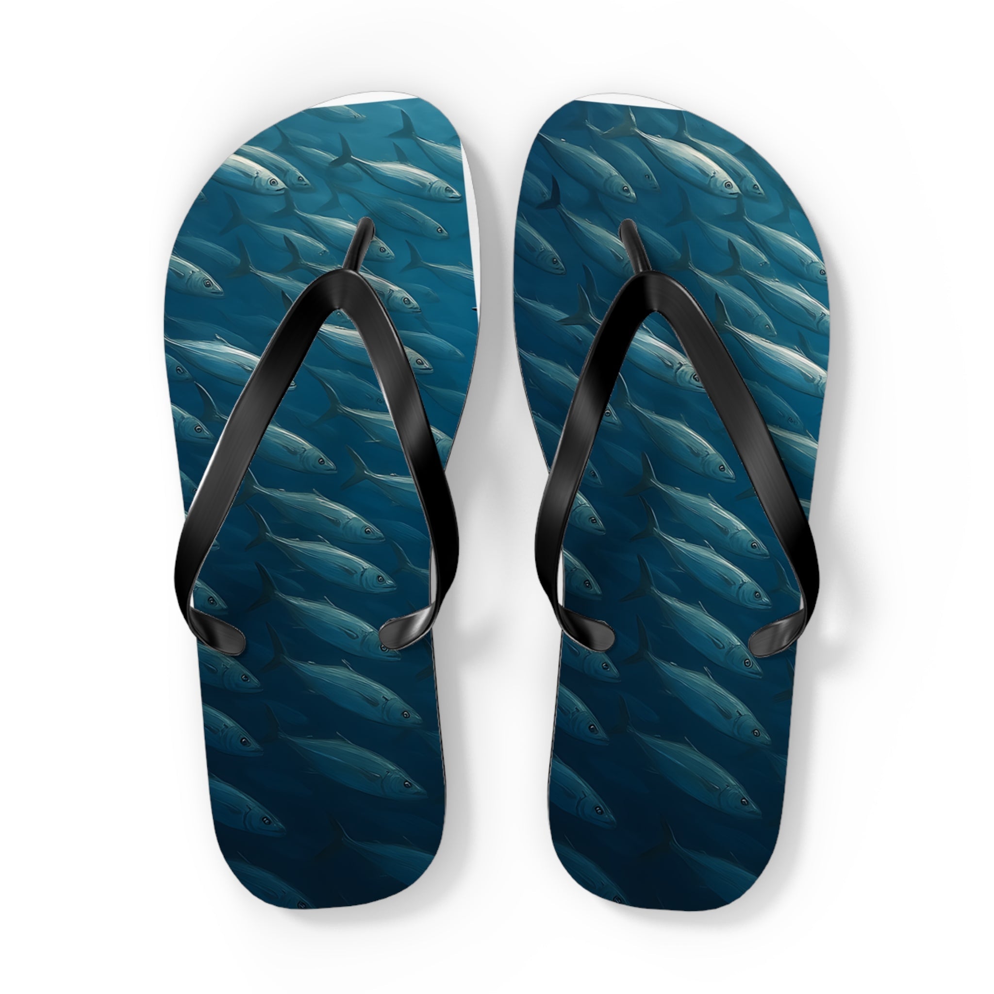 Flip Flops - Bait Fish Summer Beach Footwear for Aquatic Lovers - Get Tight Gear