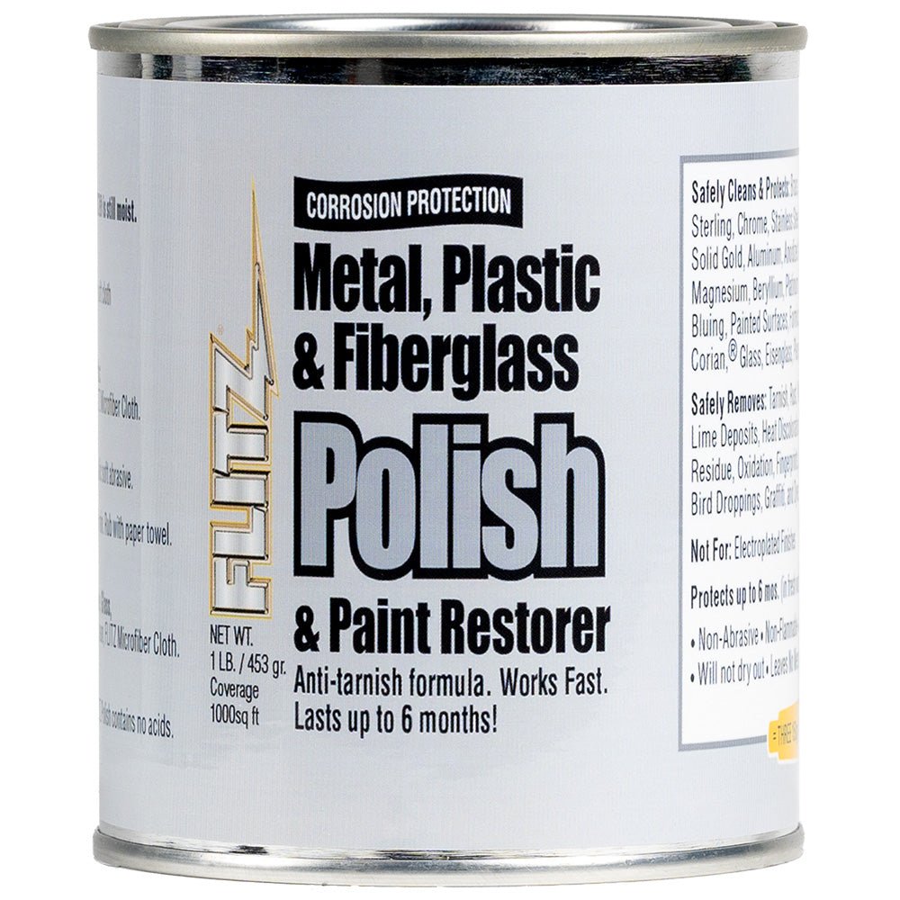 Flitz Metal, Plastic & Fiberglass Polish Paste - 1.0lb - Get Tight Gear