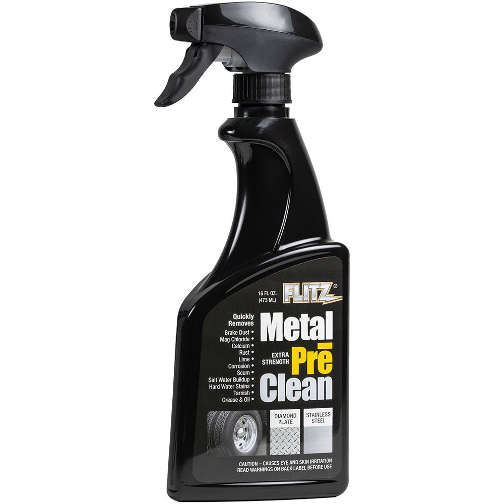 Flitz Metal Pre - Clean - All Metals Icluding Stainless Steel - 16oz Spray Bottle - Get Tight Gear