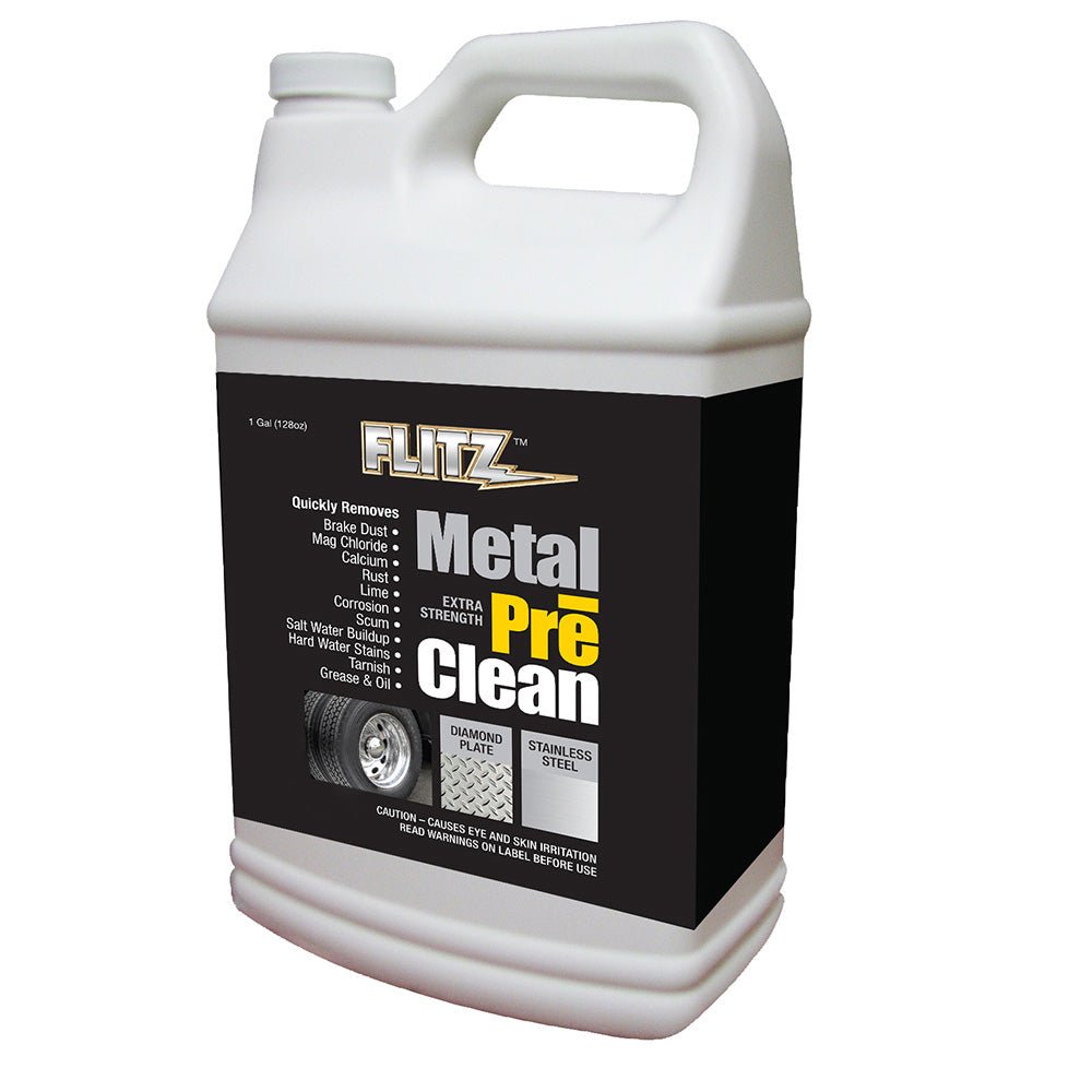 Flitz Metal Pre - Clean - All Metals Including Stainless Steel - Gallon Refill - Get Tight Gear