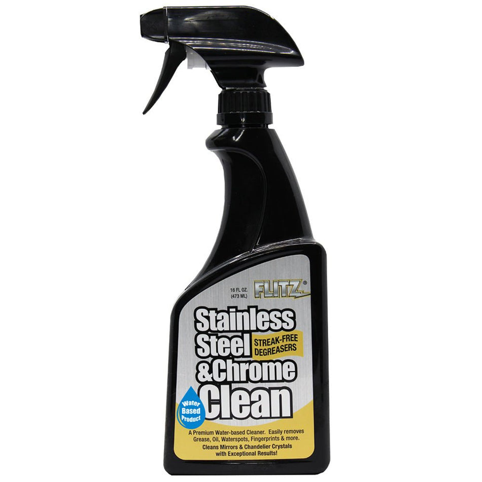 Flitz Stainless Steel & Chrome Cleaner w/Degreaser - 16oz - Get Tight Gear