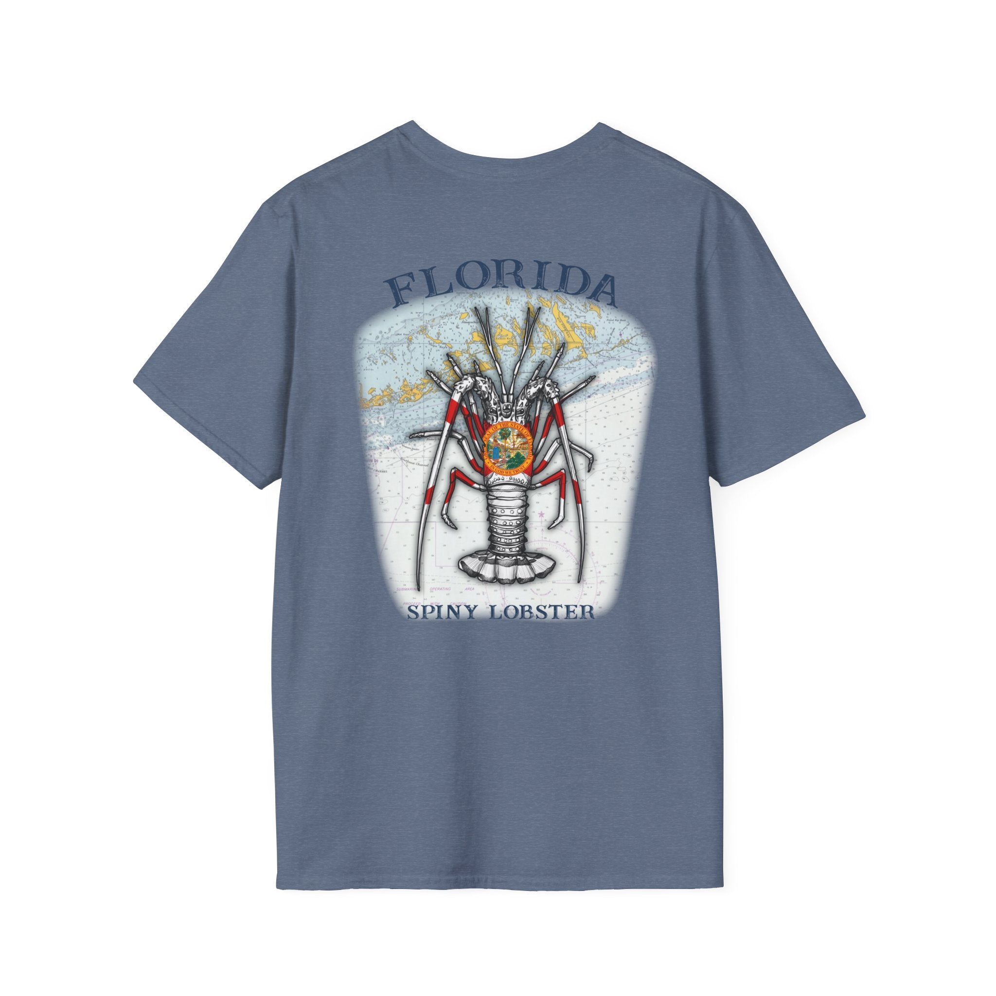 Florida Spiny Lobster Fishing Enthusiast Unisex Softstyle T-Shirt | Coastal Vibes, Gift for Fishermen, Casual Wear, Outdoor Apparel, Beach Day - Get Tight Gear