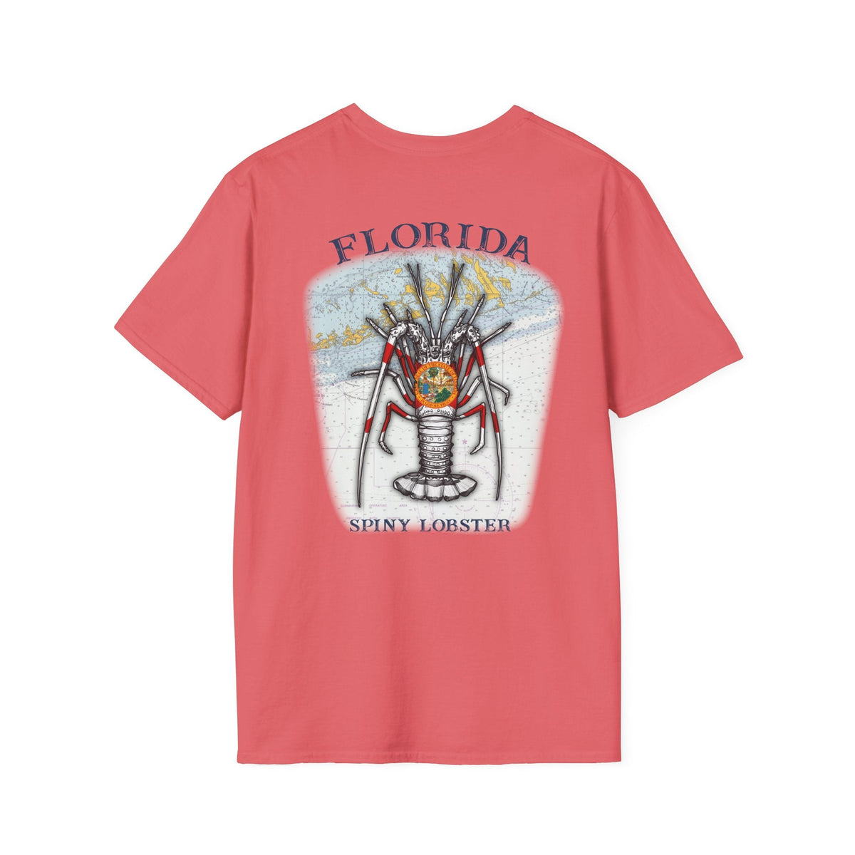 Florida Spiny Lobster Fishing Enthusiast Unisex Softstyle T-Shirt | Coastal Vibes, Gift for Fishermen, Casual Wear, Outdoor Apparel, Beach Day - Get Tight Gear