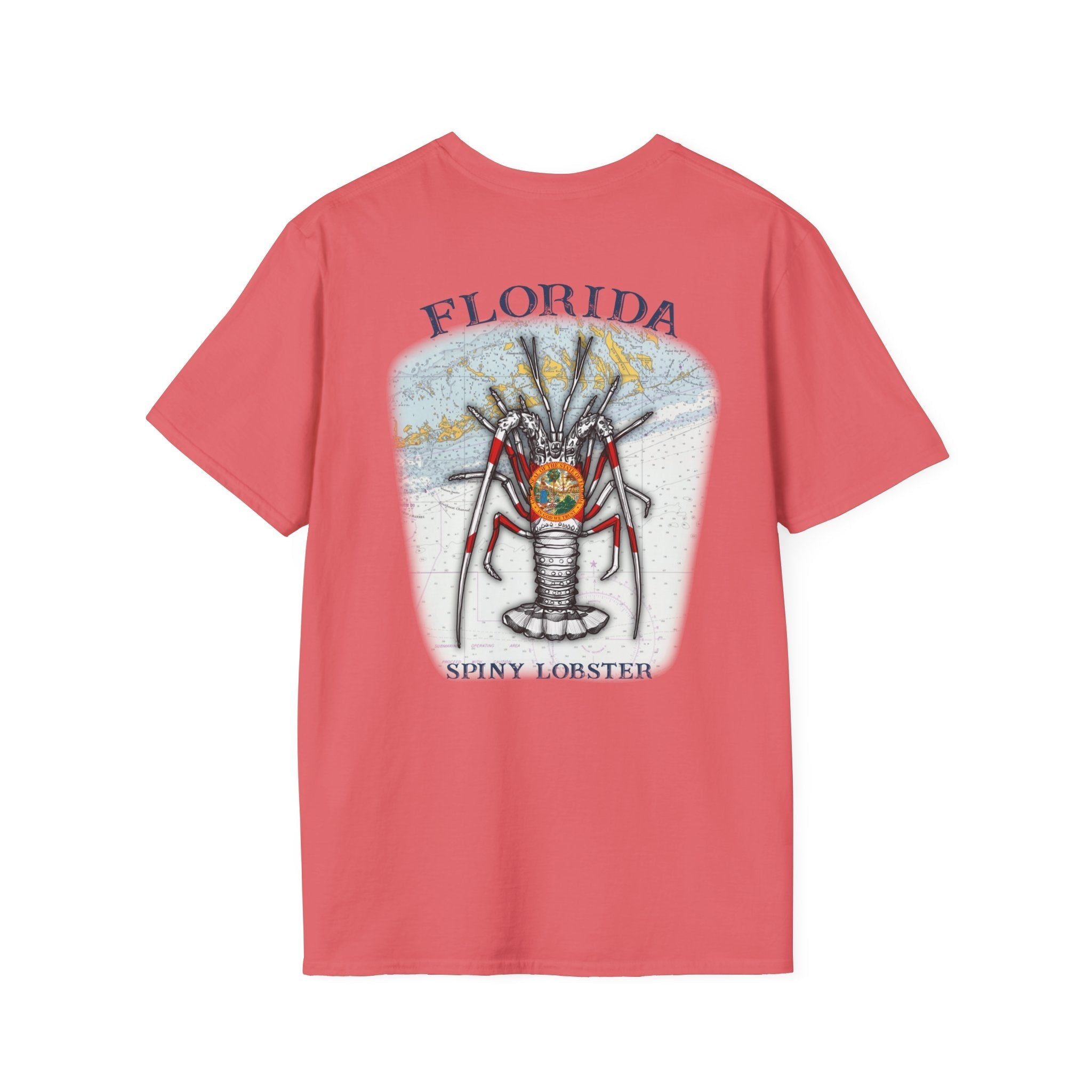 Florida Spiny Lobster Fishing Enthusiast Unisex Softstyle T-Shirt | Coastal Vibes, Gift for Fishermen, Casual Wear, Outdoor Apparel, Beach Day - Get Tight Gear