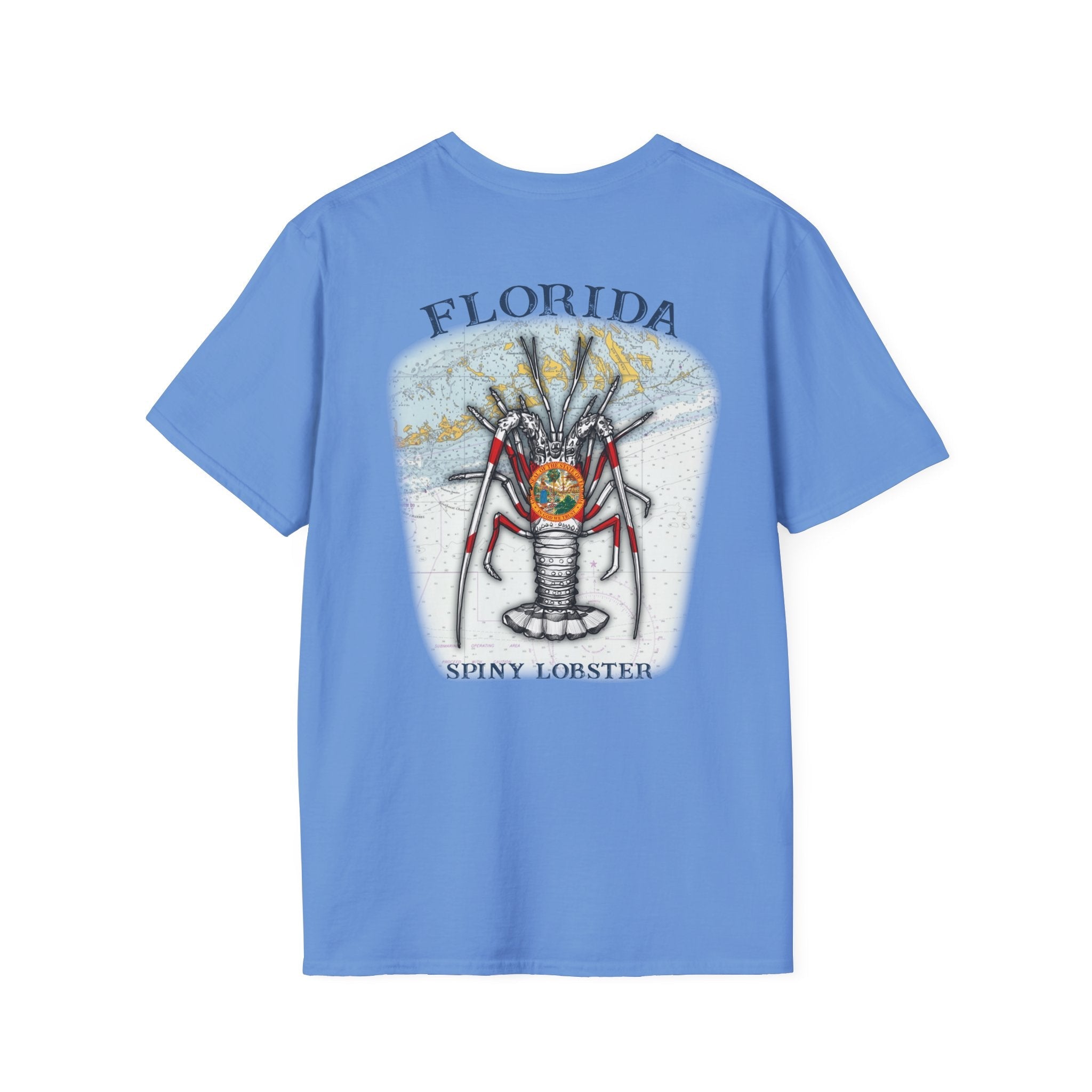 Florida Spiny Lobster Fishing Enthusiast Unisex Softstyle T-Shirt | Coastal Vibes, Gift for Fishermen, Casual Wear, Outdoor Apparel, Beach Day - Get Tight Gear