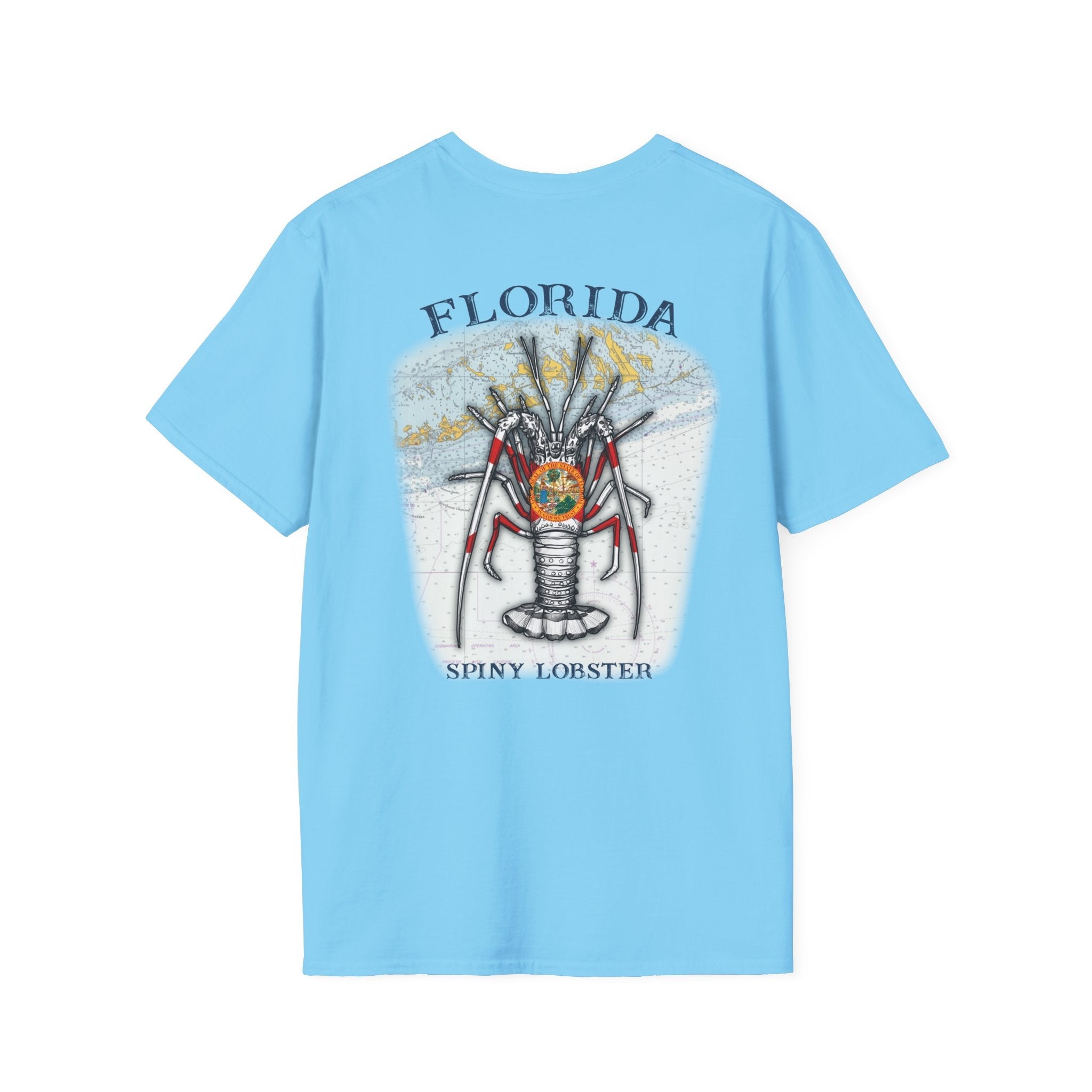 Florida Spiny Lobster Fishing Enthusiast Unisex Softstyle T-Shirt | Coastal Vibes, Gift for Fishermen, Casual Wear, Outdoor Apparel, Beach Day - Get Tight Gear