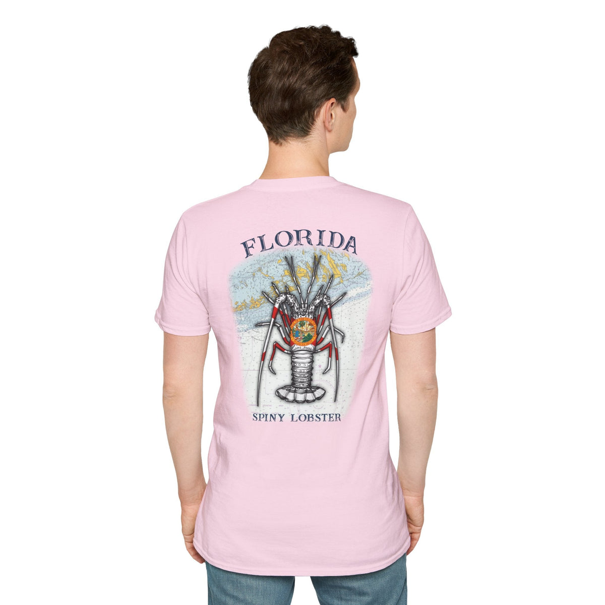 Florida Spiny Lobster Fishing Enthusiast Unisex Softstyle T-Shirt | Coastal Vibes, Gift for Fishermen, Casual Wear, Outdoor Apparel, Beach Day - Get Tight Gear