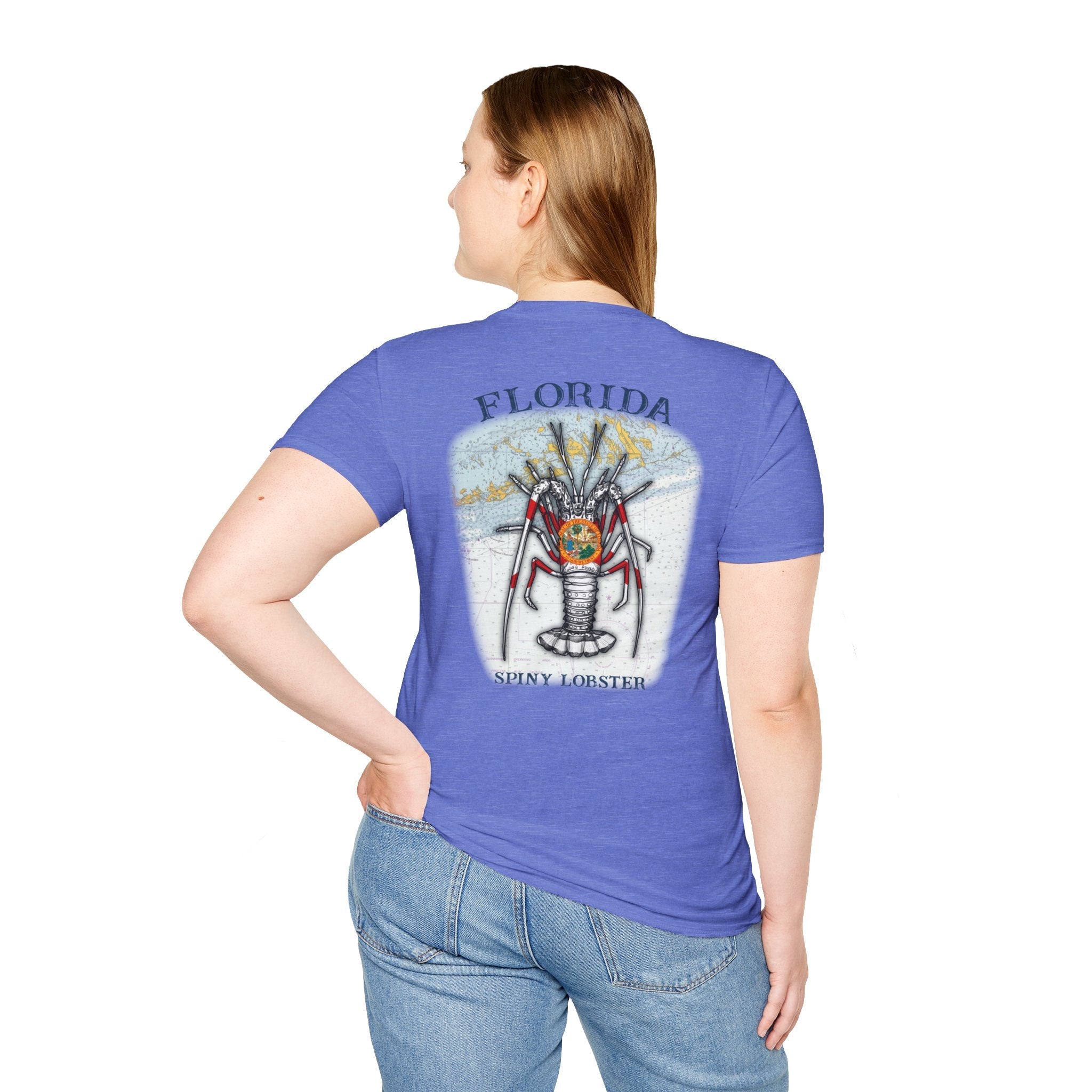 Florida Spiny Lobster Fishing Enthusiast Unisex Softstyle T-Shirt | Coastal Vibes, Gift for Fishermen, Casual Wear, Outdoor Apparel, Beach Day - Get Tight Gear