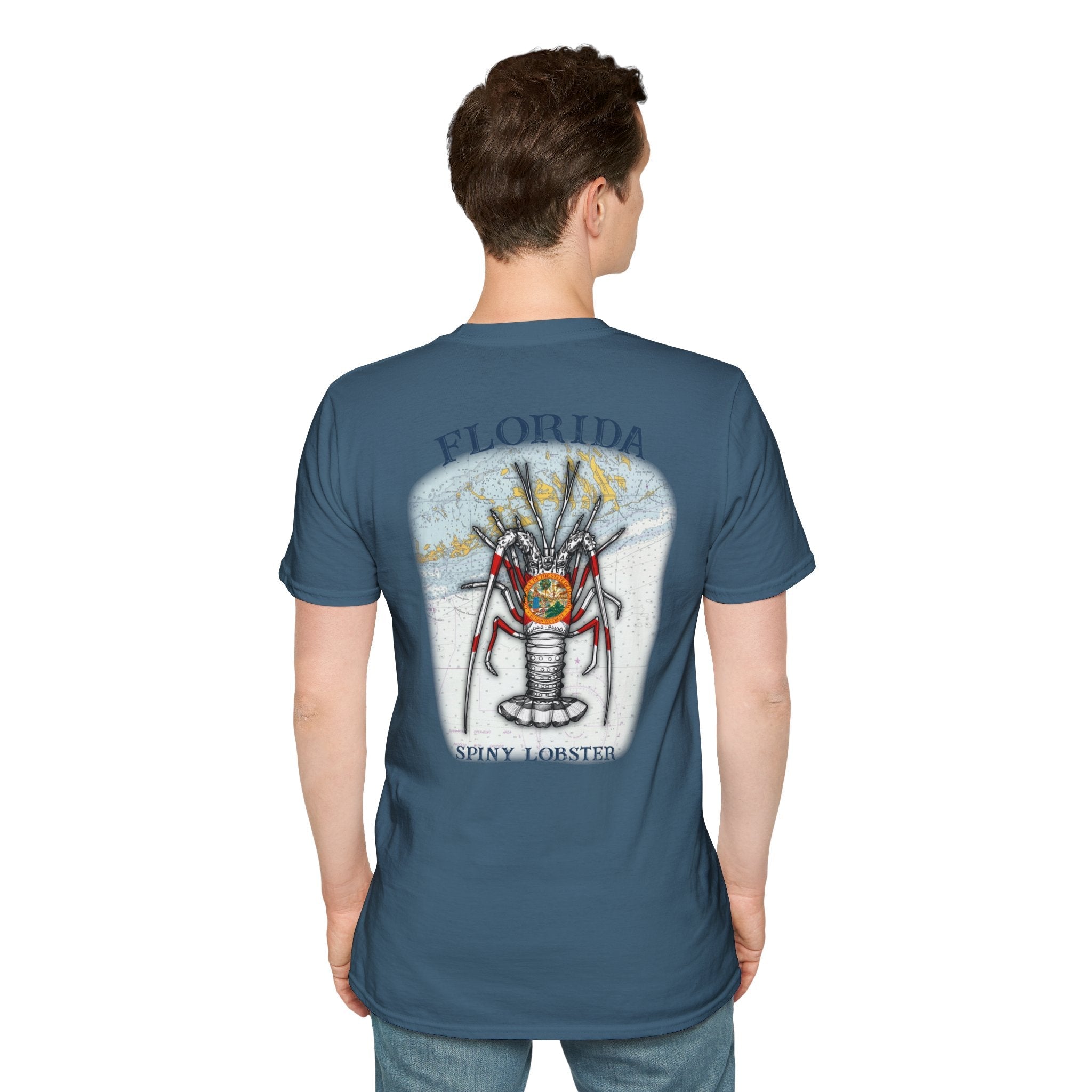 Florida Spiny Lobster Fishing Enthusiast Unisex Softstyle T-Shirt | Coastal Vibes, Gift for Fishermen, Casual Wear, Outdoor Apparel, Beach Day - Get Tight Gear
