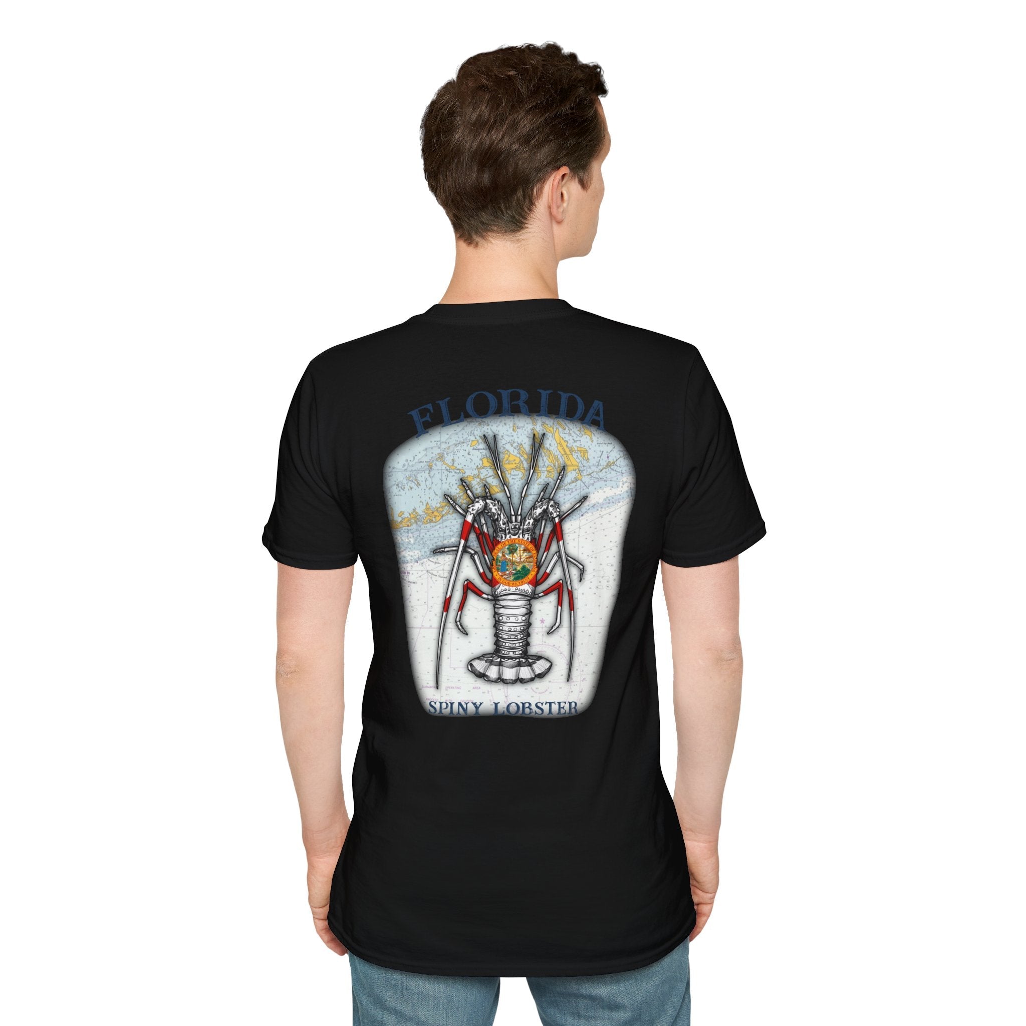 Florida Spiny Lobster Fishing Enthusiast Unisex Softstyle T-Shirt | Coastal Vibes, Gift for Fishermen, Casual Wear, Outdoor Apparel, Beach Day - Get Tight Gear