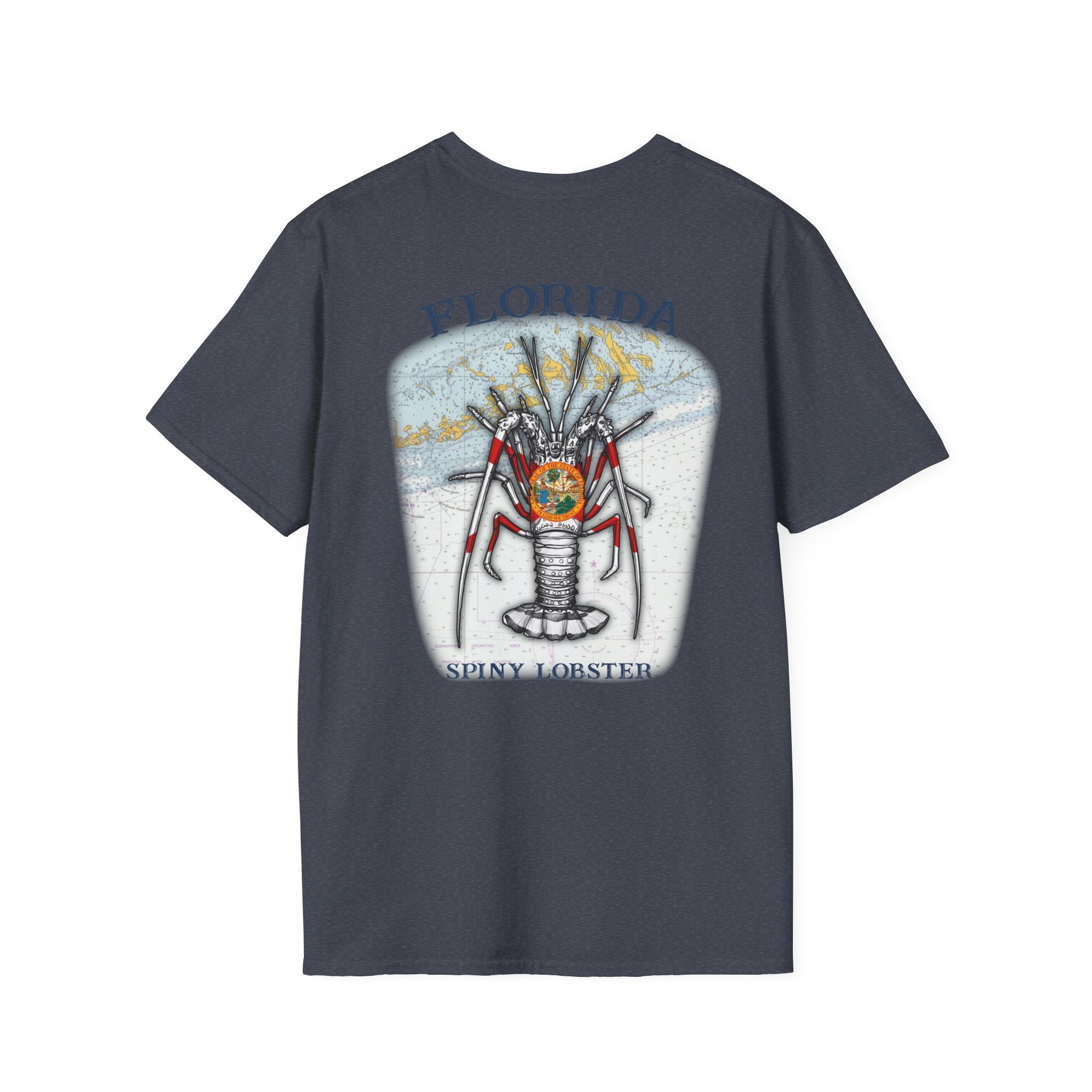 Florida Spiny Lobster Fishing Enthusiast Unisex Softstyle T-Shirt | Coastal Vibes, Gift for Fishermen, Casual Wear, Outdoor Apparel, Beach Day - Get Tight Gear