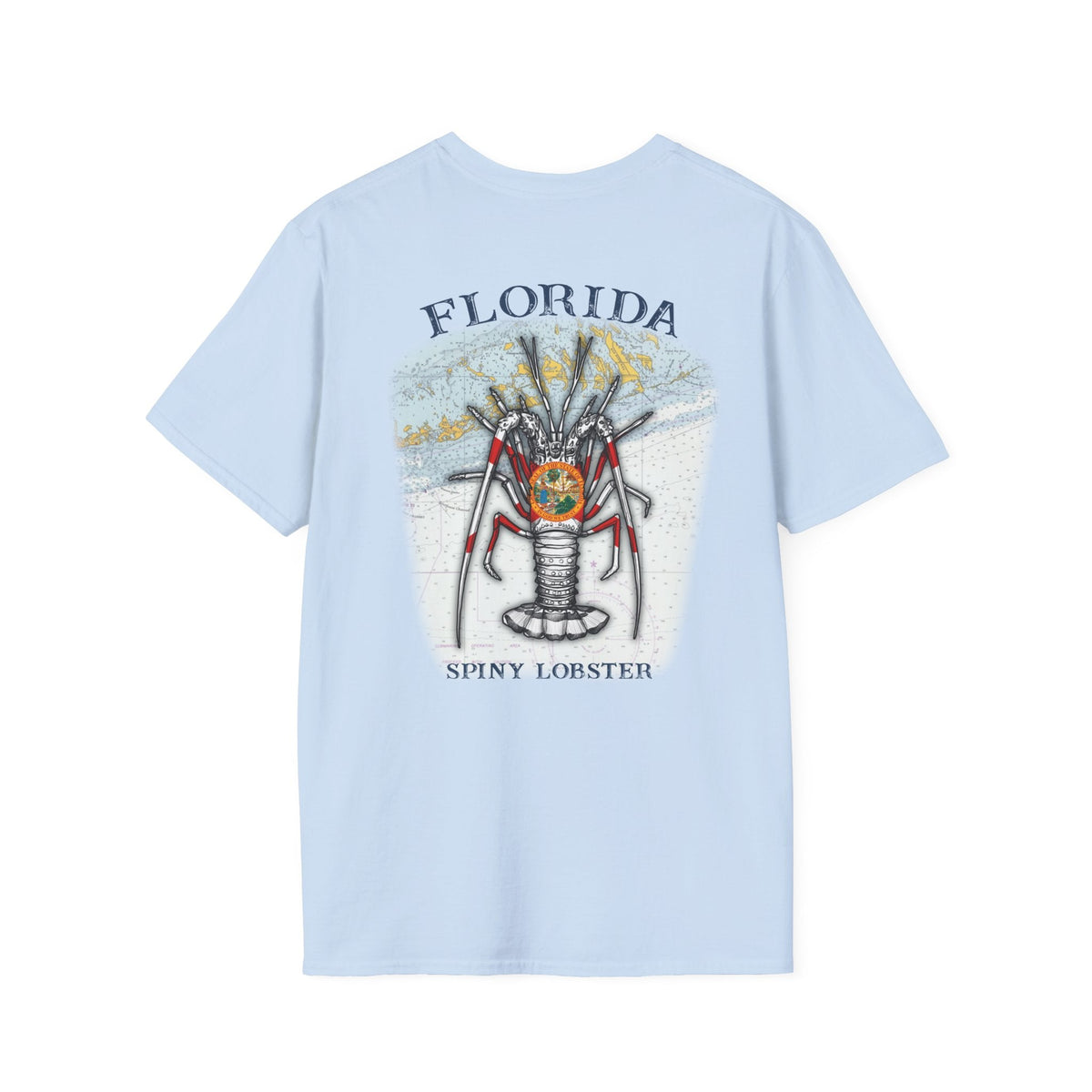 Florida Spiny Lobster Fishing Enthusiast Unisex Softstyle T-Shirt | Coastal Vibes, Gift for Fishermen, Casual Wear, Outdoor Apparel, Beach Day - Get Tight Gear