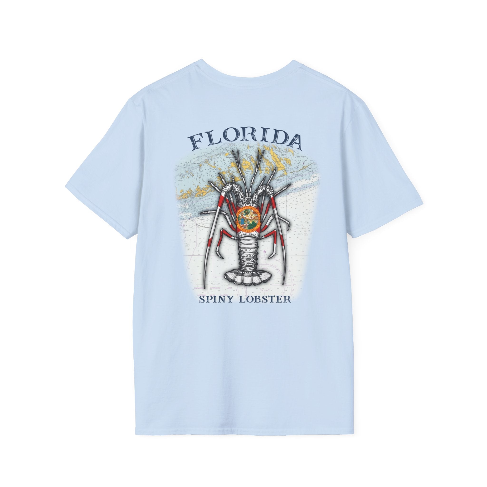 Florida Spiny Lobster Fishing Enthusiast Unisex Softstyle T-Shirt | Coastal Vibes, Gift for Fishermen, Casual Wear, Outdoor Apparel, Beach Day - Get Tight Gear