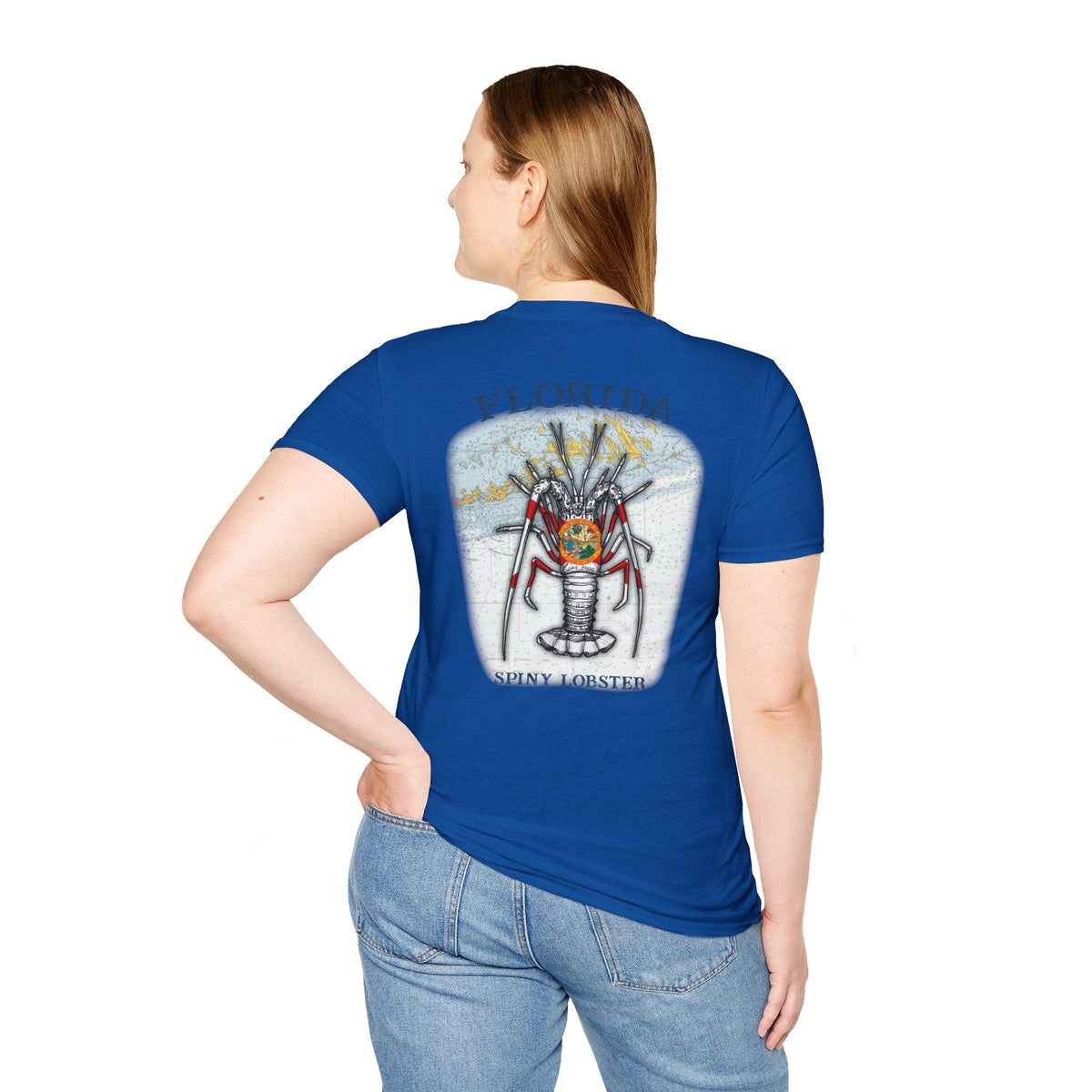 Florida Spiny Lobster Fishing Enthusiast Unisex Softstyle T-Shirt | Coastal Vibes, Gift for Fishermen, Casual Wear, Outdoor Apparel, Beach Day - Get Tight Gear