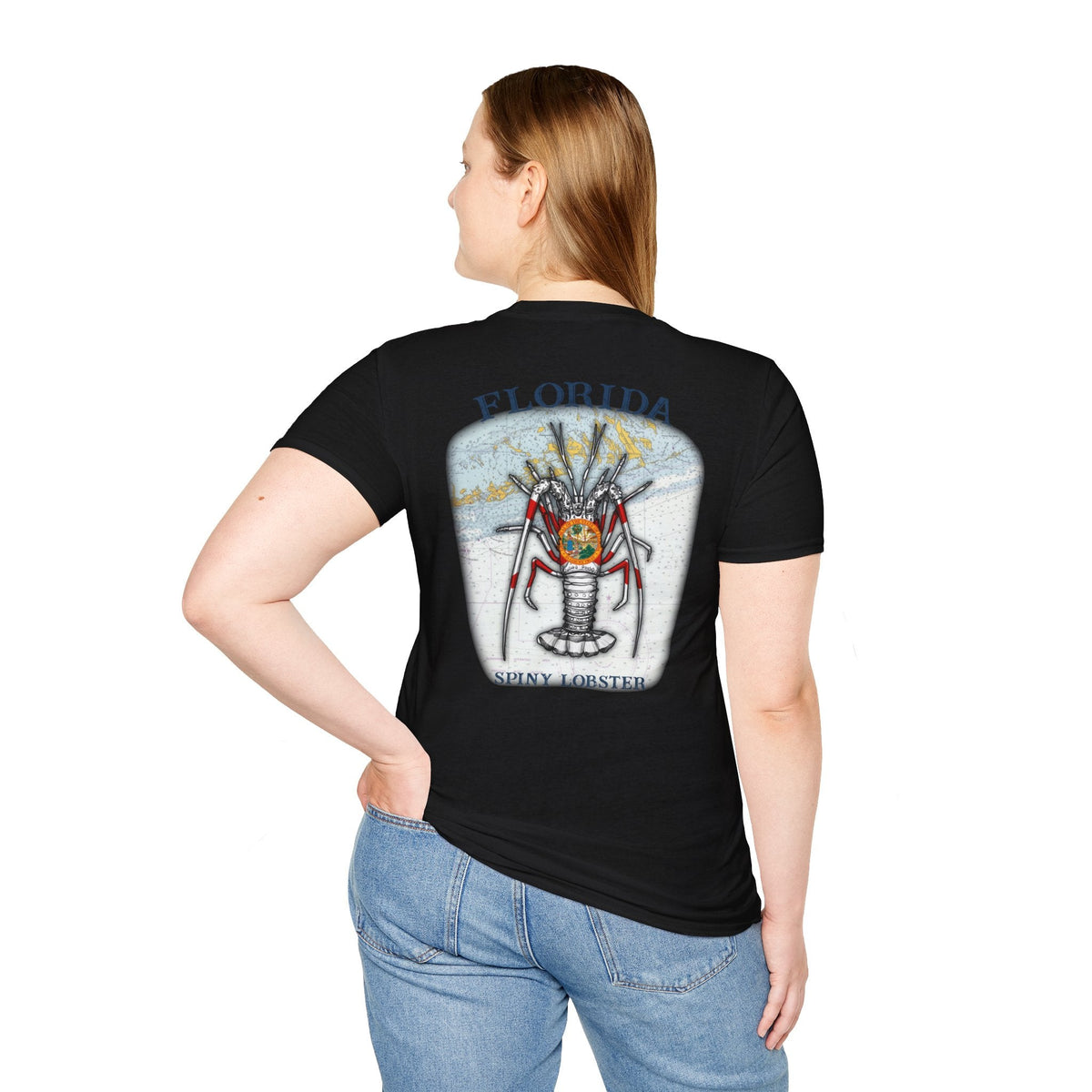 Florida Spiny Lobster Fishing Enthusiast Unisex Softstyle T-Shirt | Coastal Vibes, Gift for Fishermen, Casual Wear, Outdoor Apparel, Beach Day - Get Tight Gear