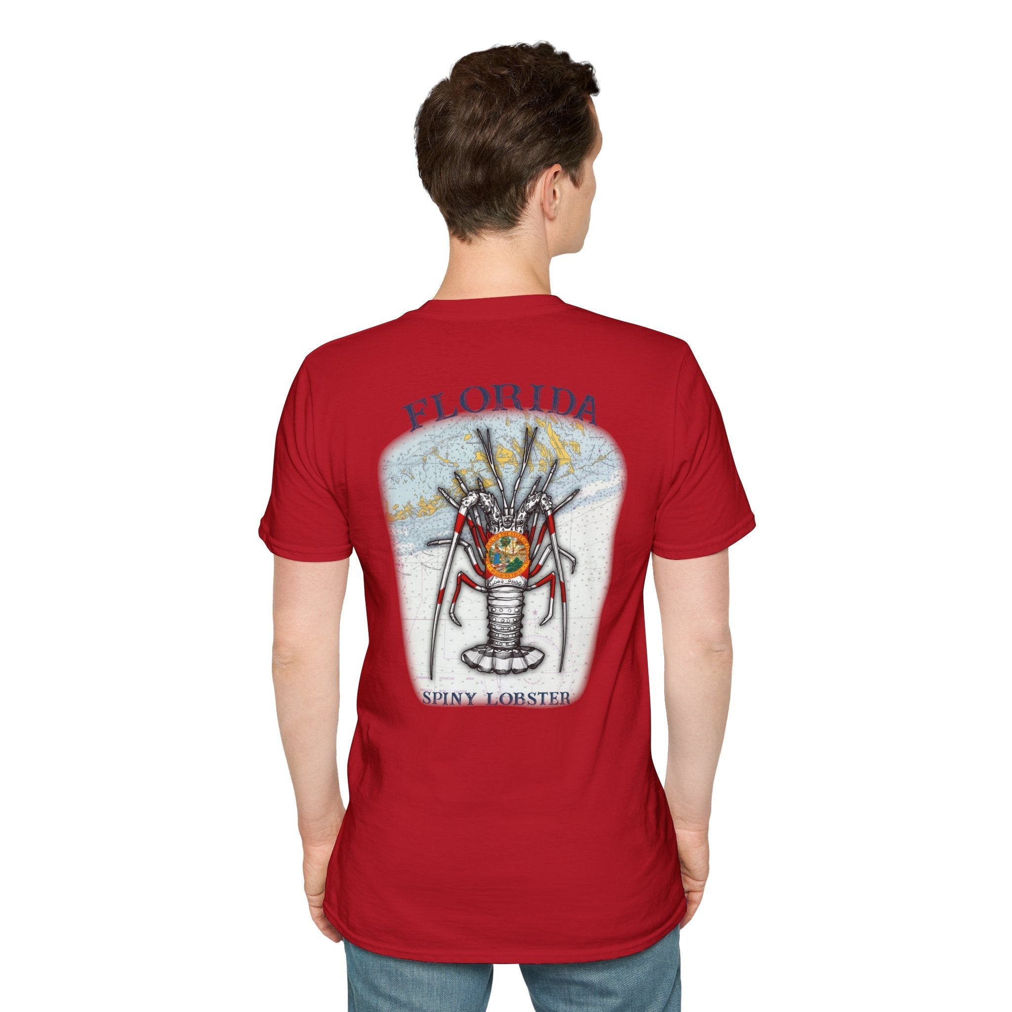 Florida Spiny Lobster Fishing Enthusiast Unisex Softstyle T-Shirt | Coastal Vibes, Gift for Fishermen, Casual Wear, Outdoor Apparel, Beach Day - Get Tight Gear