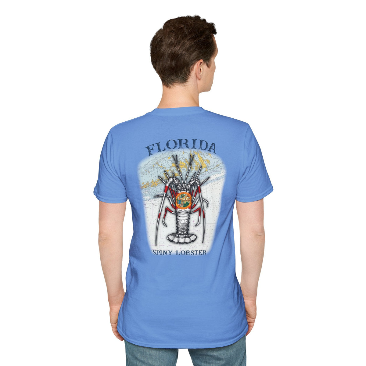 Florida Spiny Lobster Fishing Enthusiast Unisex Softstyle T-Shirt | Coastal Vibes, Gift for Fishermen, Casual Wear, Outdoor Apparel, Beach Day - Get Tight Gear
