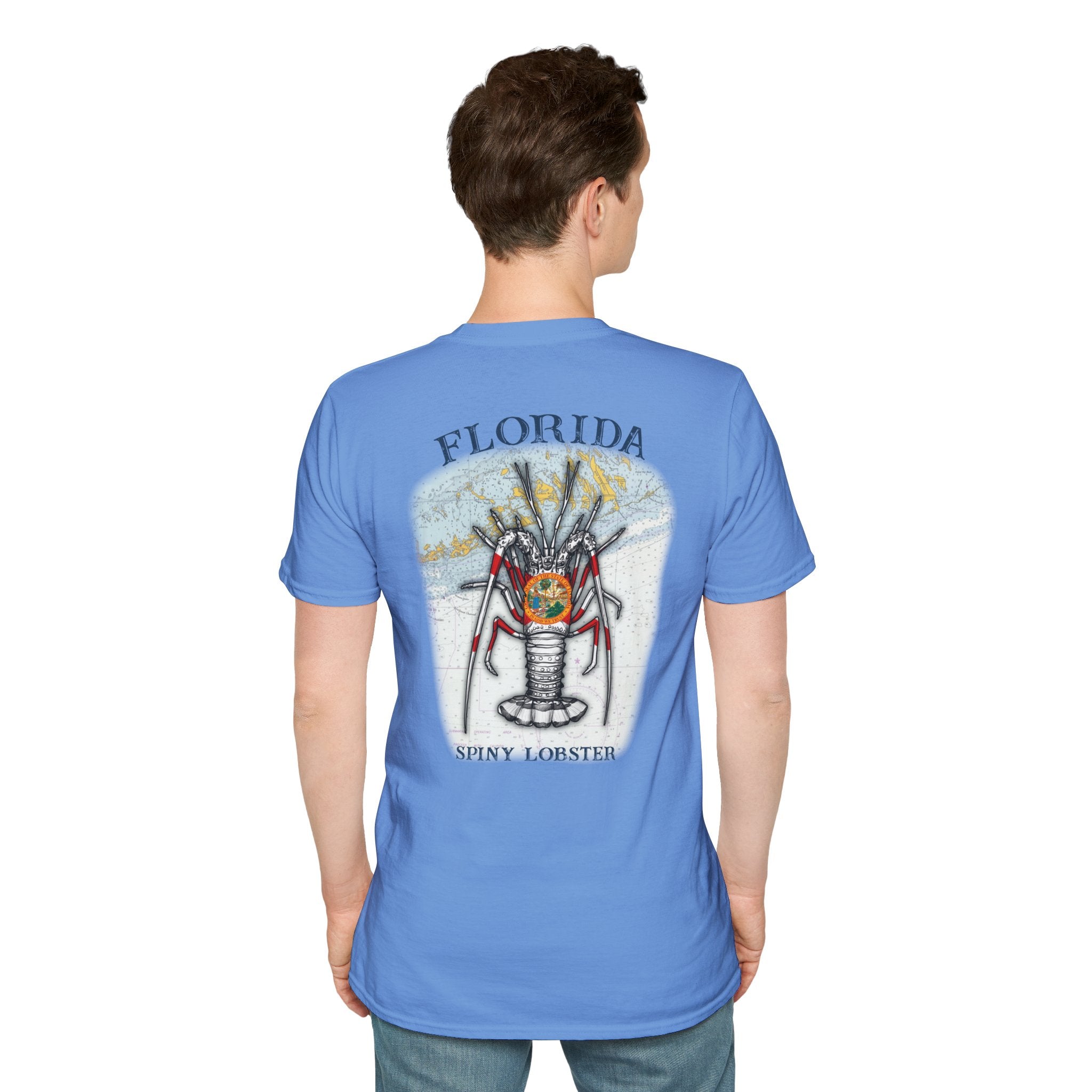 Florida Spiny Lobster Fishing Enthusiast Unisex Softstyle T-Shirt | Coastal Vibes, Gift for Fishermen, Casual Wear, Outdoor Apparel, Beach Day - Get Tight Gear