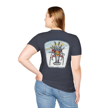 Florida Spiny Lobster Fishing Enthusiast Unisex Softstyle T-Shirt | Coastal Vibes, Gift for Fishermen, Casual Wear, Outdoor Apparel, Beach Day - Get Tight Gear