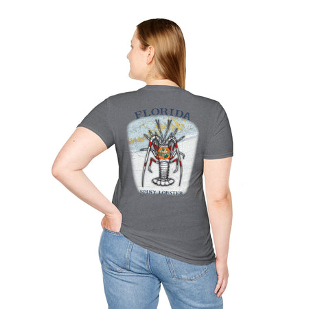 Florida Spiny Lobster Fishing Enthusiast Unisex Softstyle T-Shirt | Coastal Vibes, Gift for Fishermen, Casual Wear, Outdoor Apparel, Beach Day - Get Tight Gear