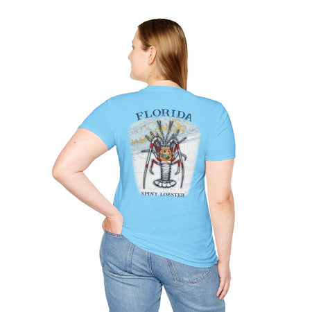 Florida Spiny Lobster Fishing Enthusiast Unisex Softstyle T-Shirt | Coastal Vibes, Gift for Fishermen, Casual Wear, Outdoor Apparel, Beach Day - Get Tight Gear