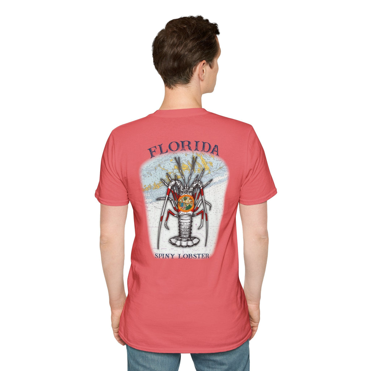 Florida Spiny Lobster Fishing Enthusiast Unisex Softstyle T-Shirt | Coastal Vibes, Gift for Fishermen, Casual Wear, Outdoor Apparel, Beach Day - Get Tight Gear