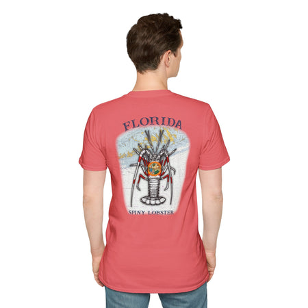 Florida Spiny Lobster Fishing Enthusiast Unisex Softstyle T-Shirt | Coastal Vibes, Gift for Fishermen, Casual Wear, Outdoor Apparel, Beach Day - Get Tight Gear