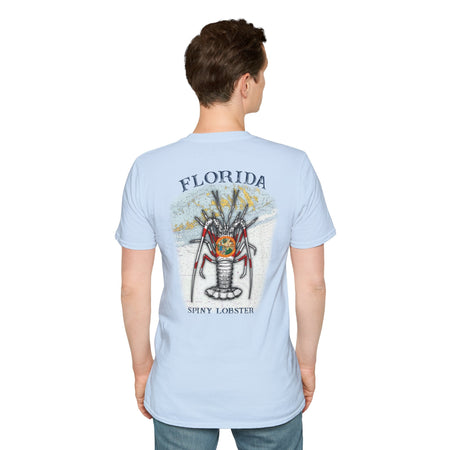 Florida Spiny Lobster Fishing Enthusiast Unisex Softstyle T-Shirt | Coastal Vibes, Gift for Fishermen, Casual Wear, Outdoor Apparel, Beach Day - Get Tight Gear