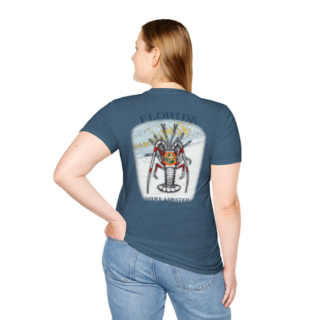 Florida Spiny Lobster Fishing Enthusiast Unisex Softstyle T-Shirt | Coastal Vibes, Gift for Fishermen, Casual Wear, Outdoor Apparel, Beach Day - Get Tight Gear