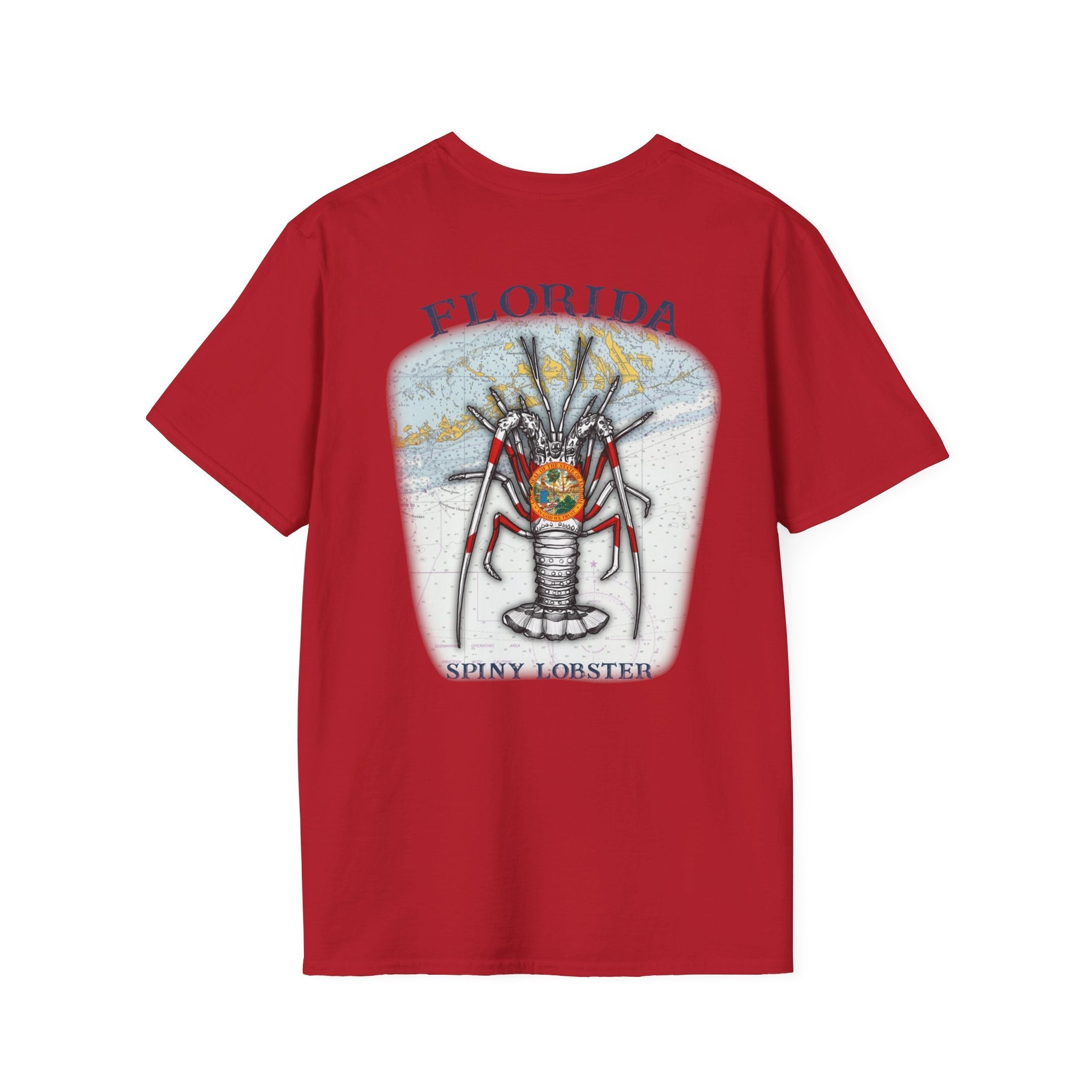 Florida Spiny Lobster Fishing Enthusiast Unisex Softstyle T-Shirt | Coastal Vibes, Gift for Fishermen, Casual Wear, Outdoor Apparel, Beach Day - Get Tight Gear